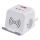 Predlžovací kábel kocka s bezdrôtovým nabíjaním QI 2Z +2xUSB-A+1xUSB-C 2m biela