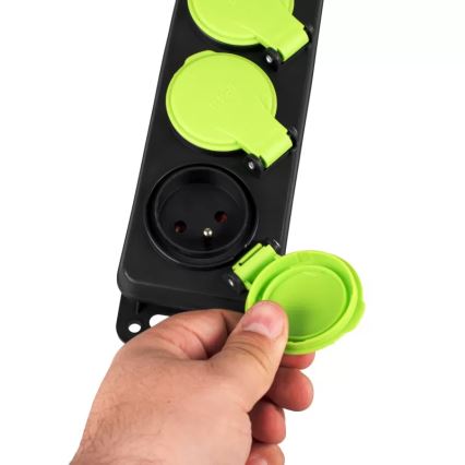 Predlžovací kábel s vypínačom, 3 zásuvky, 10 m, IP44