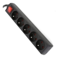 Predlžovací kábel s vypínačom 5Z Typ E 1,5m čierna
