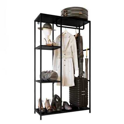 Predsieňová stena CARLO 167x90 cm čierna