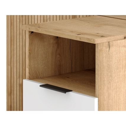 Predsieňová stena so zrkadlom SVEN hnedá/biela