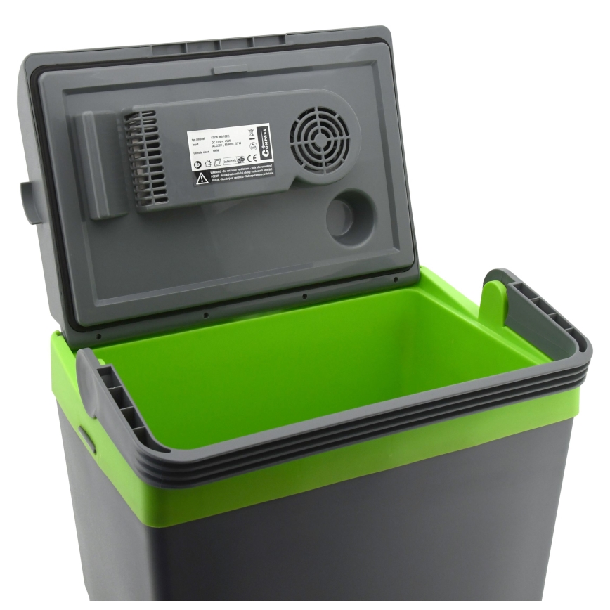 Prenosná autochladnička 22 l 55W/12V/230V šedá/zelená
