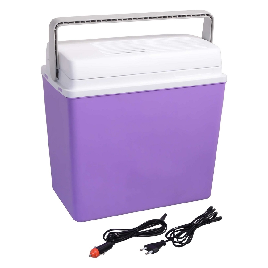 Prenosná autochladnička 23 l 55W/12V/230V fialová/biela