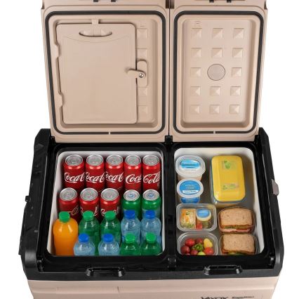 Prenosná autochladnička s LCD displejom 39 l 230V/12V/24V hnedá
