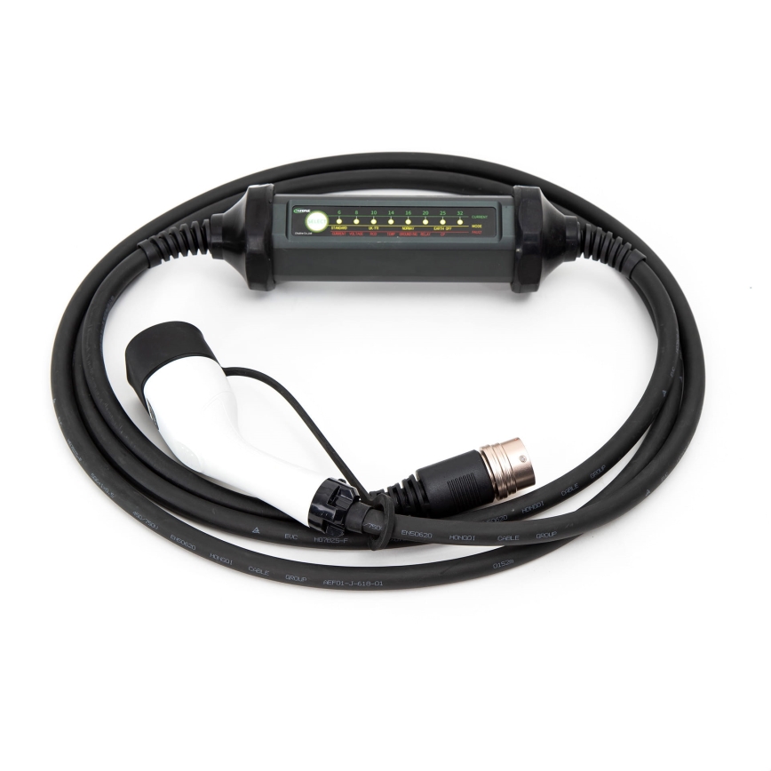 Prenosná nabíjačka pre elektromobily s 4 adaptérmi Type 2 32A/480V 22kW 7m IP67