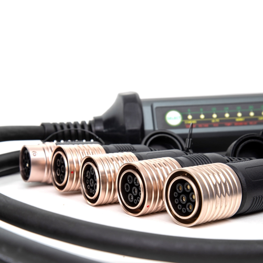 Prenosná nabíjačka pre elektromobily s 4 adaptérmi Type 2 32A/480V 22kW 7m IP67
