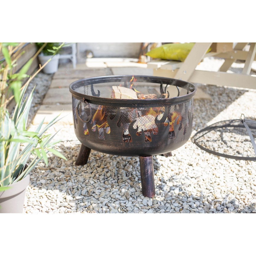 Prenosné ohnisko na drevo s roštom WILDFIRE pr. 61 cm