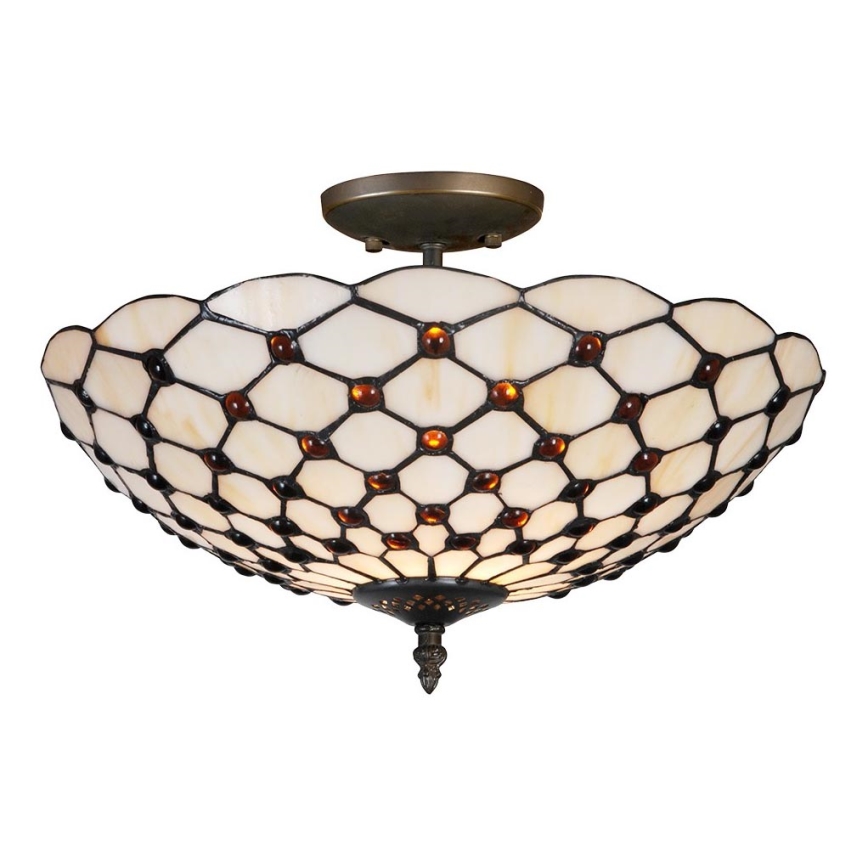 Prezent 109 - Stropné svietidlo TIFFANY 2xE27/40W/230V