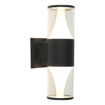 Prezent 12104 - LED Vonkajšie nástenné svietidlo SERA 2xLED/7W/230V 4000K IP54