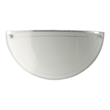 Prezent 1421 NS - Náhradné sklo pre nástenné svietidlo DISC E27 12,5x25 cm biela