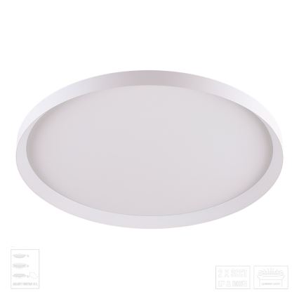 Prezent 17310 - LED stropné svietidlo ADRA LED/42W/230V + LED/13W 3000/4000/6000K pr. 48,5 cm biela