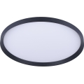 Prezent 17311 - LED stropné svietidlo ADRA LED/42W/230V + LED/13W 3000/4000/6000K pr. 48,5 cm čierna