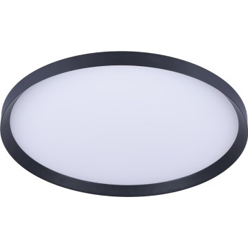 Prezent 17311 - LED stropné svietidlo ADRA LED/42W/230V + LED/13W 3000/4000/6000K pr. 48,5 cm čierna