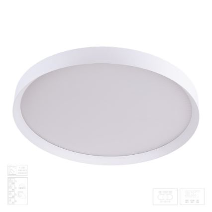 Prezent 17316 - LED stmievateľné stropné svietidlo MAYSA LED/72W/230V 3000/4000/6000K pr. 77 cm biela