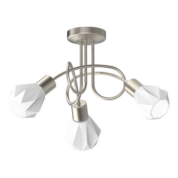Prezent 27511 - Prisadený luster METIS 3xE14/40W/230V matný chróm