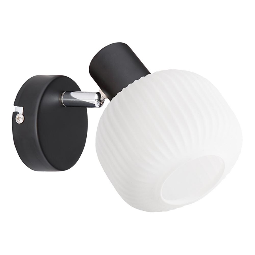 Prezent 27519 - Nástenné bodové svietidlo ARYA 1xE14/40W/230V čierna/biela