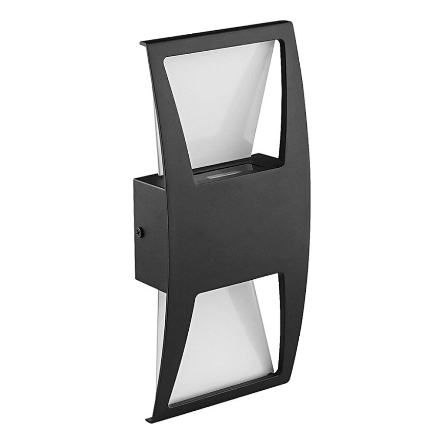 Prezent 31310 - LED Vonkajšie nástenné svietidlo OZZ 2xLED/4W/230V IP44 čierna