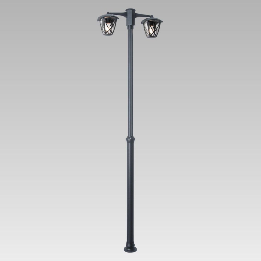 Prezent 39031 - Vonkajšia lampa SPLIT 2xE27/60W/230V IP44