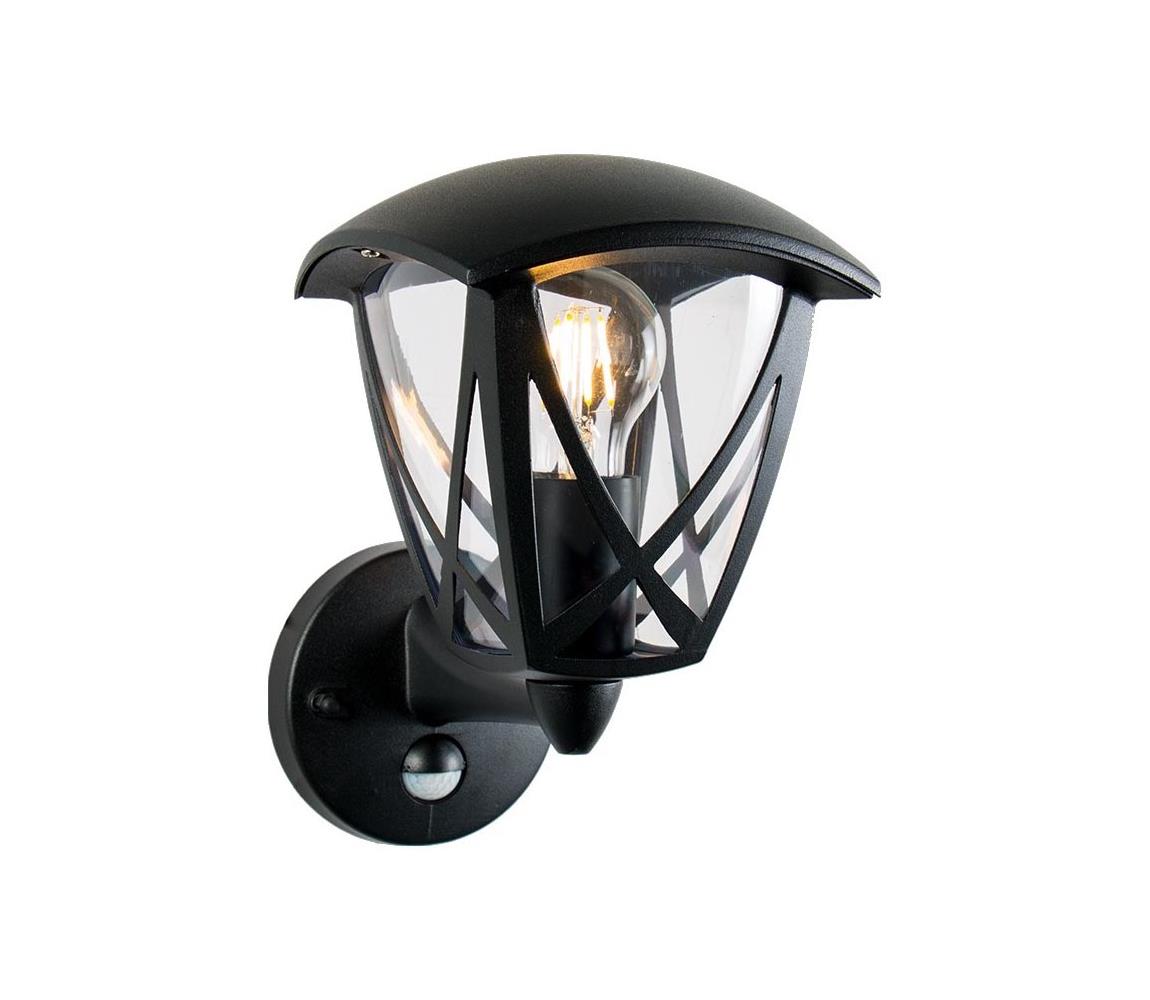 Prezent Prezent - Vonkajšie nástenné svietidlo so senzorom SPLIT 1xE27/40W/230V