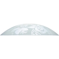 Prezent 45141 - Náhradné sklo pre luster PLATE E27 pr. 45 cm číre/biele