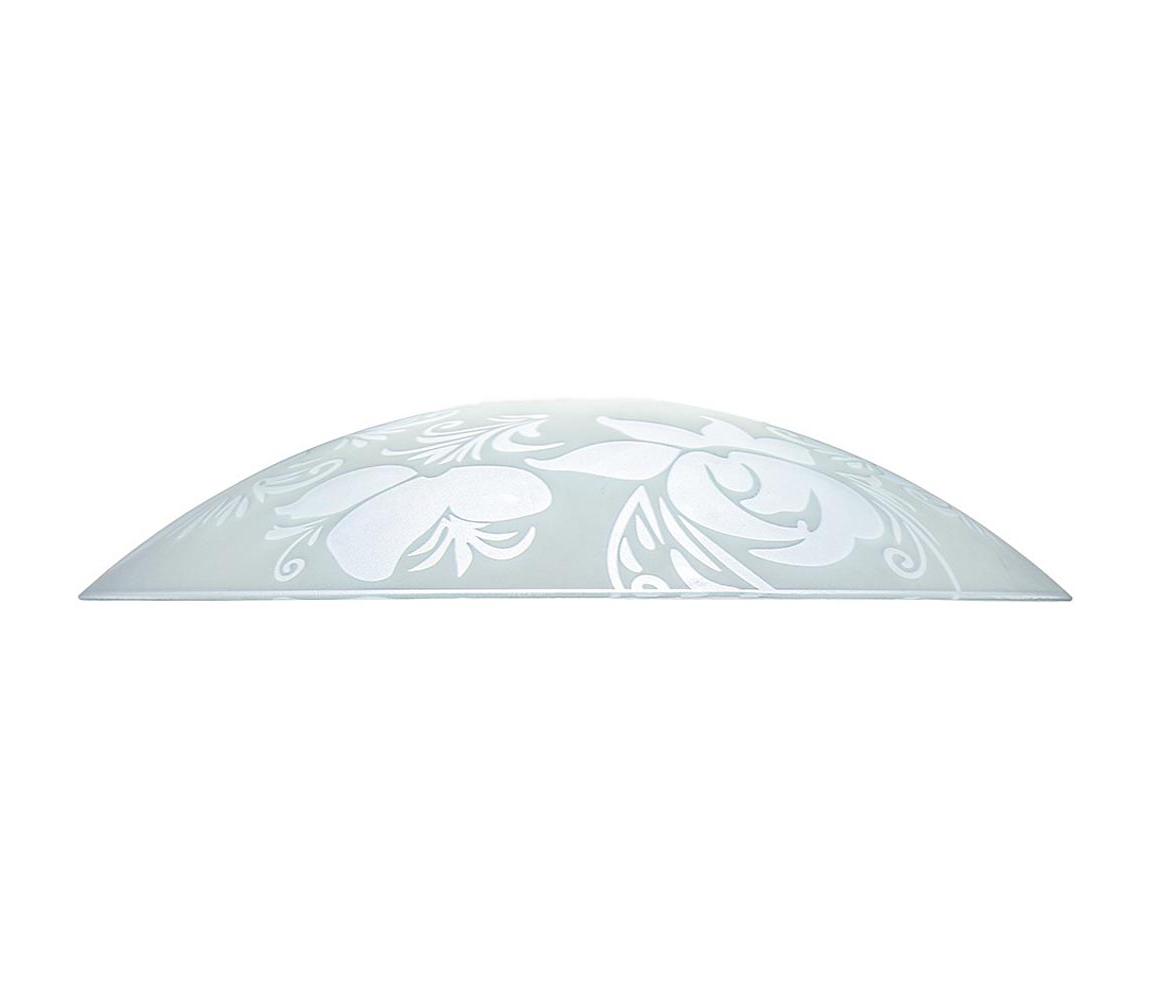 Prezent 45141 - Náhradné sklo pre luster PLATE E27 pr. 45 cm číre/biele 45141 NS