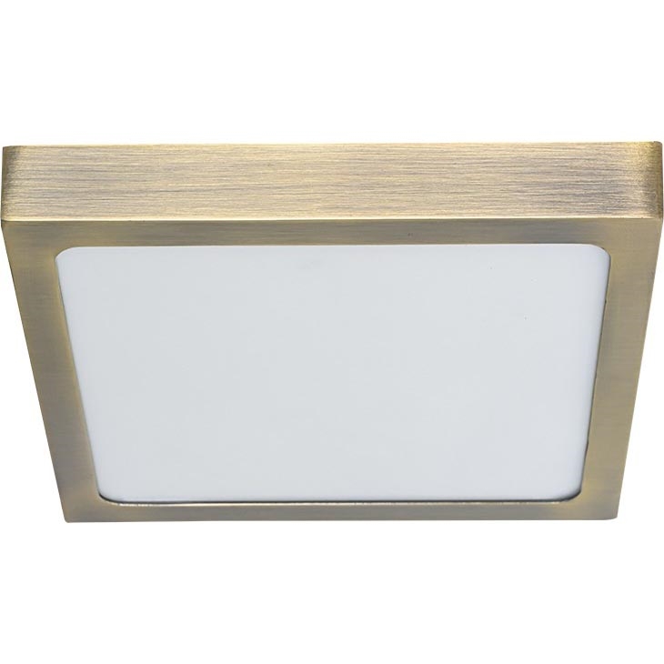 Prezent 49063 - LED Stropné svietidlo LENYS LED/15W/230V 4000K 17,5x17,5 cm mosadz
