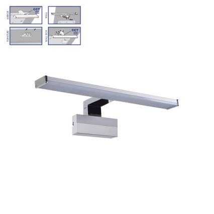 Prezent 70226  - LED Kúpeľňové osvetlenie zrkadla TREMOLO PLUS LED/8W/230V IP44 3000/4000K 40 cm