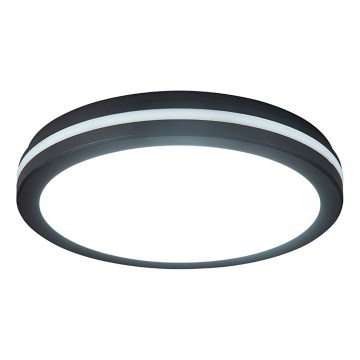 Prezent 70334 - LED stmievateľné vonkajšie stropné svietidlo GARDEN LED/20W/230V 3000/4000/6000K IP65 priemer 23 cm čierna