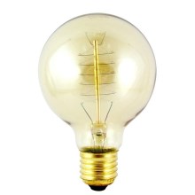 Priemyselná dekoračná stmievateľná žiarovka VINTAGE G80 E27/40W/230V