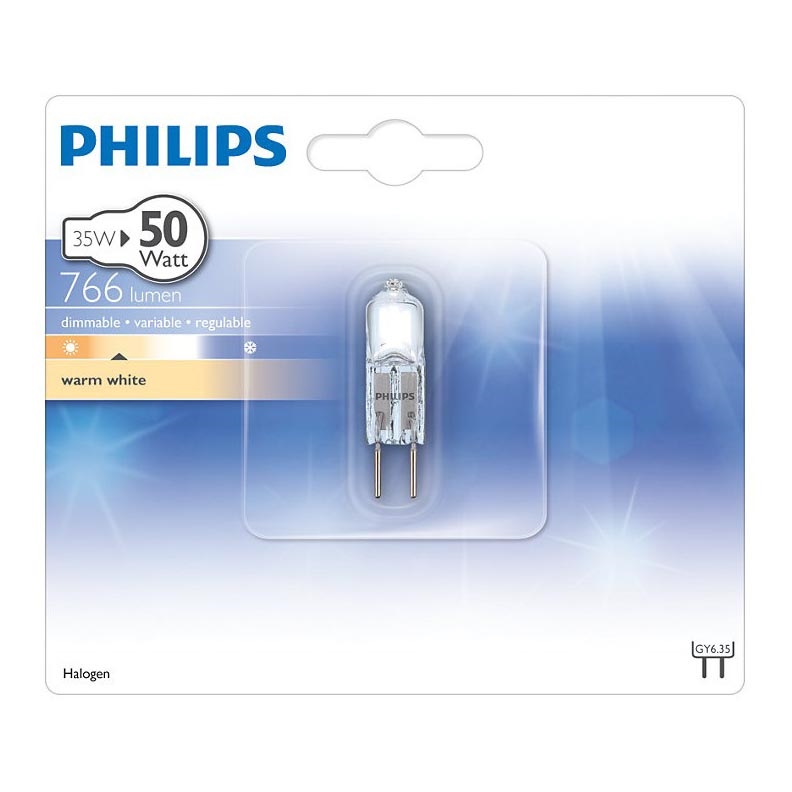 Priemyselná žiarovka Philips HALOGEN GY6,35/35W/12V 3100K