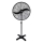 Priemyselný stojanový ventilátor 190W/230V 187 cm čierny