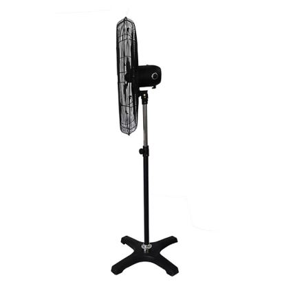 Priemyselný stojanový ventilátor 190W/230V 187 cm čierny