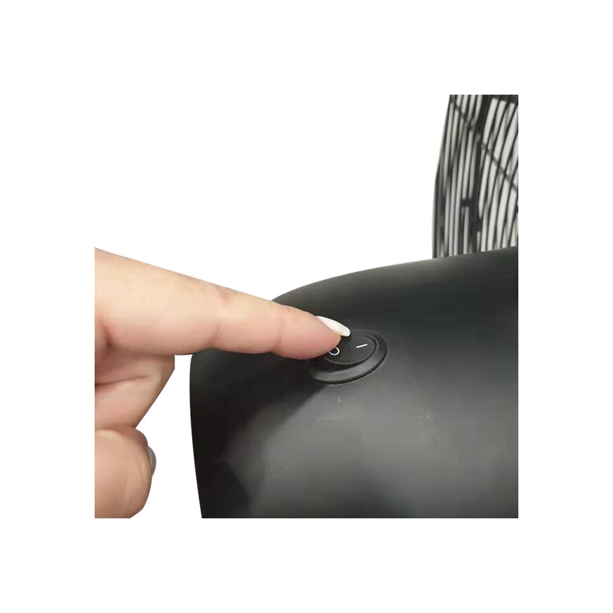 Priemyselný stojanový ventilátor 190W/230V 187 cm čierny