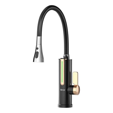 Prietokový ohrievač vody s LED displejom 3000W/230V IPX4 čierny