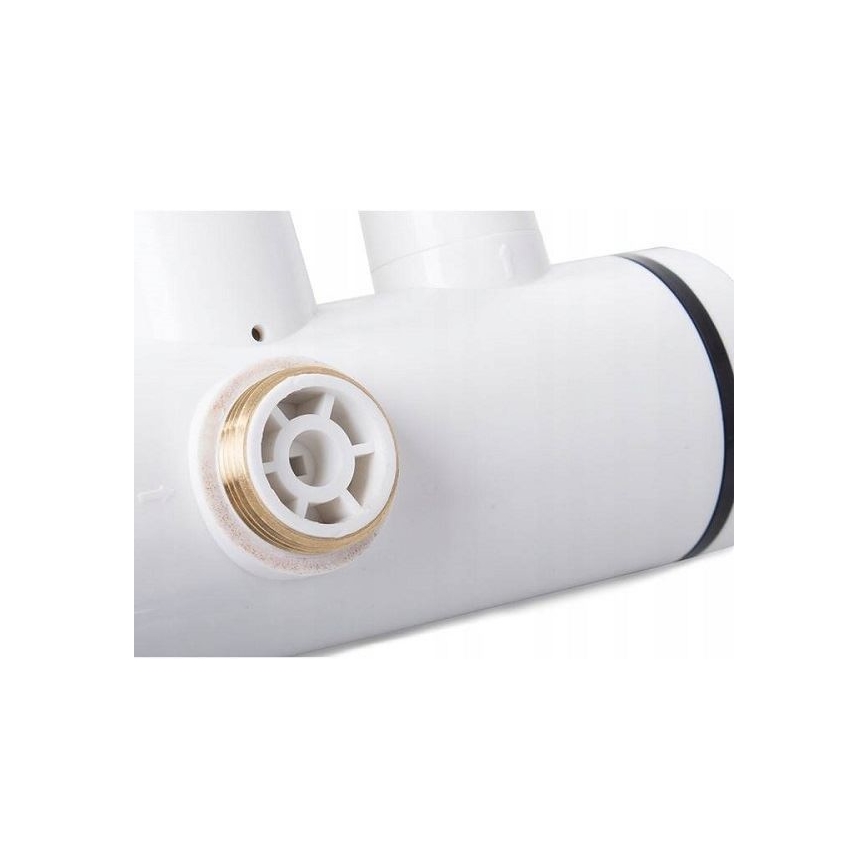 Prietokový ohrievač vody so sprchou s LCD displejom 3000W/230V IPX4 biela