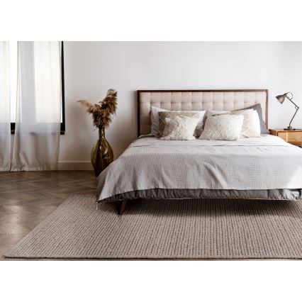 Prírodný koberec FIR WOOL 160x230 cm 2600 g/m2 béžová