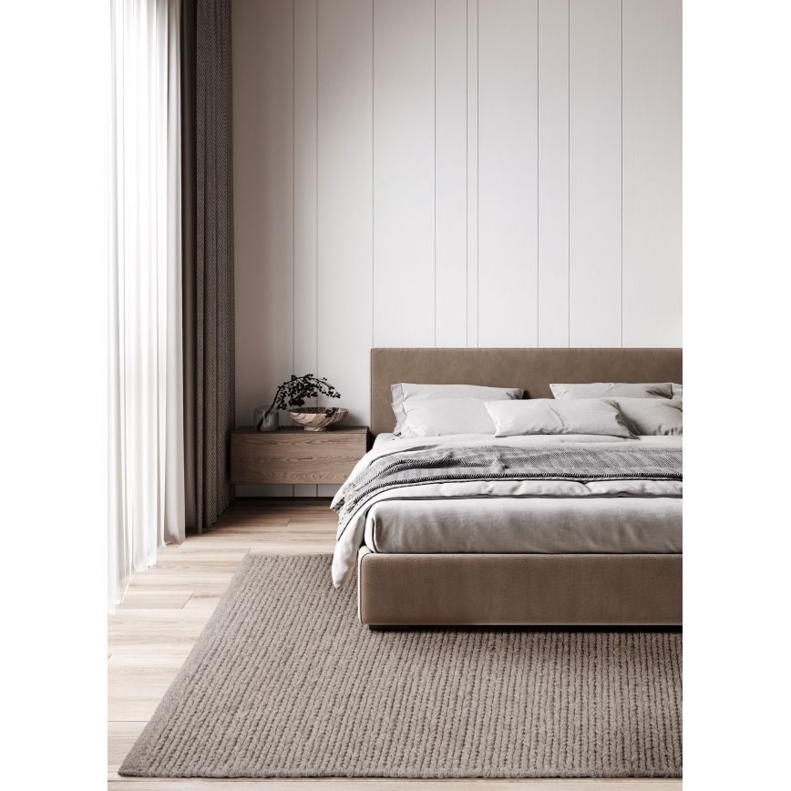 Prírodný koberec FIR WOOL 160x230 cm 2600 g/m2 béžová