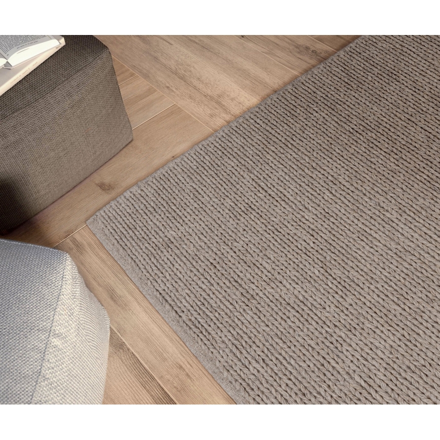 Prírodný koberec FIR WOOL 160x230 cm 2600 g/m2 béžová