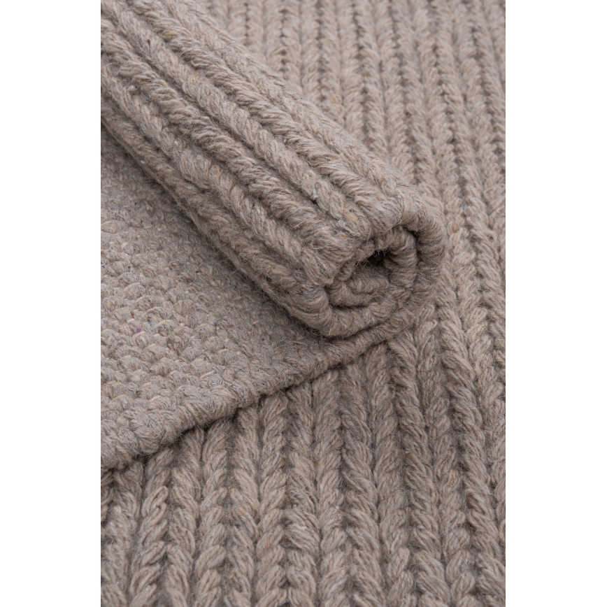 Prírodný koberec FIR WOOL 160x230 cm 2600 g/m2 béžová