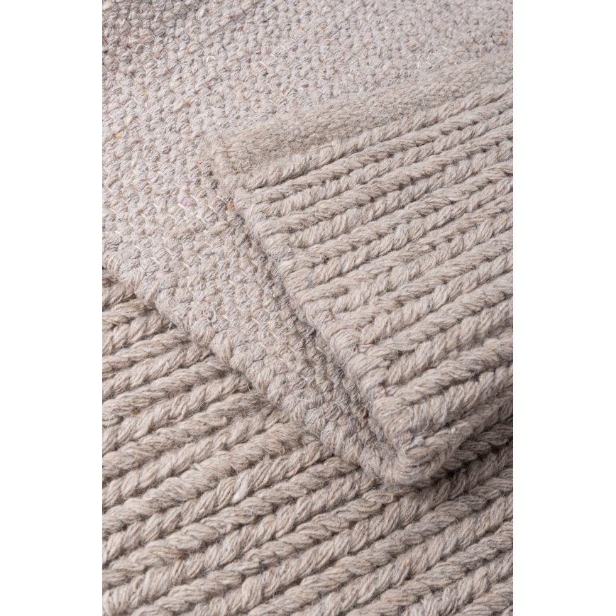 Prírodný koberec FIR WOOL 160x230 cm 2600 g/m2 béžová