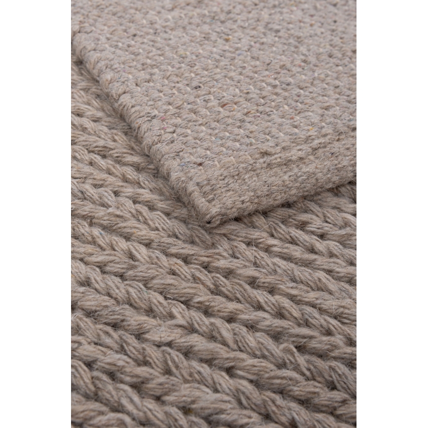 Prírodný koberec FIR WOOL 160x230 cm 2600 g/m2 béžová