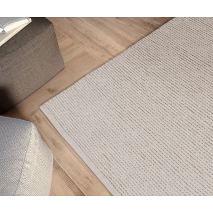 Prírodný koberec FIR WOOL 70x140 cm 2600 g/m2 krémový