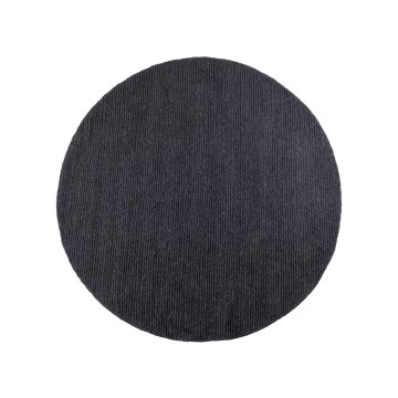 Prírodný okrúhly koberec FIR WOOL 160 cm 2600 g/m2 antracit