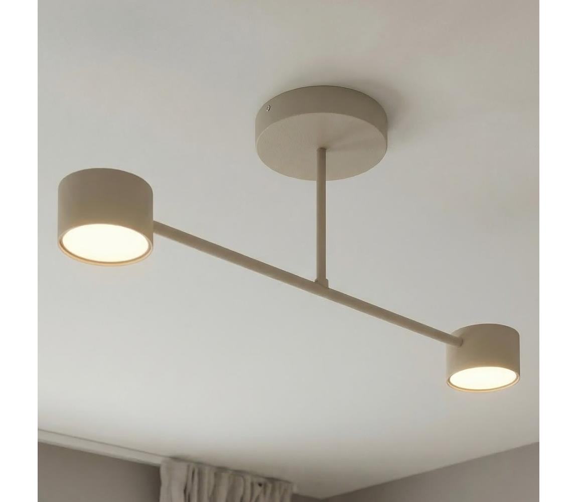 EMIBIG Prisadené stropné svietidlo HALO 2xGX53/10W/230V béžové 1680/2