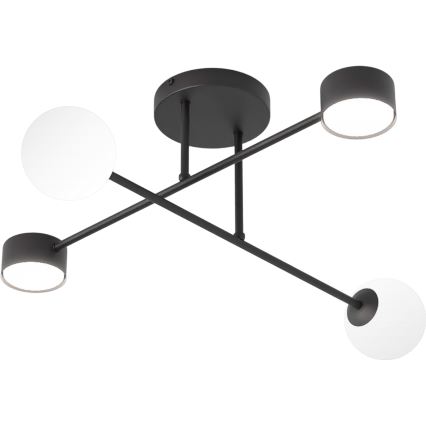 Prisadené stropné svietidlo HOLON 2xG9/8W/230V + 2xGX53/12W čierne