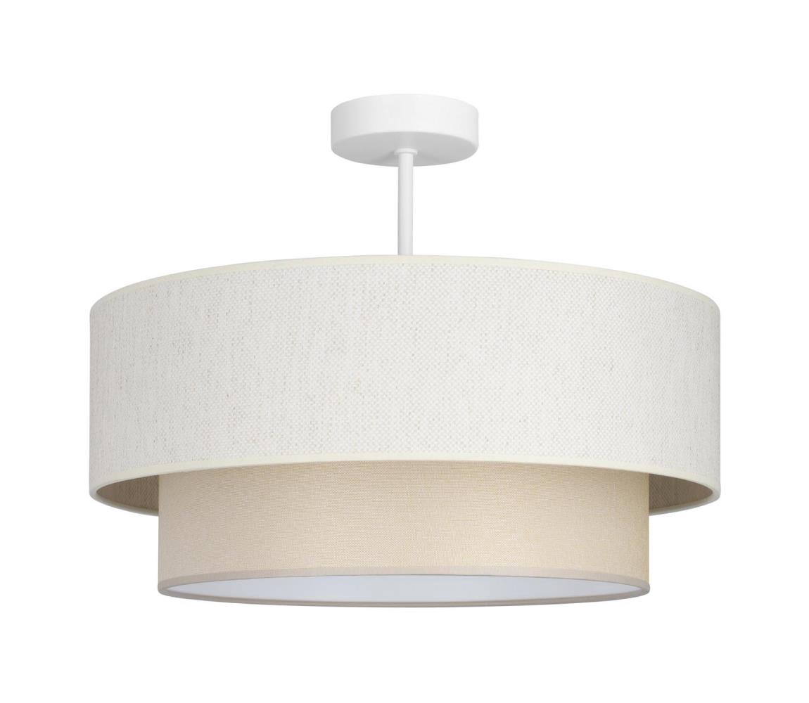 Prisadené stropné svietidlo NATIA, 1×E27/60W/230V, priemer 45 cm, krémové H0233