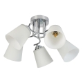 Prisadené stropné svietidlo PAFOS 5xE27/15W/230V v lesklom chróme