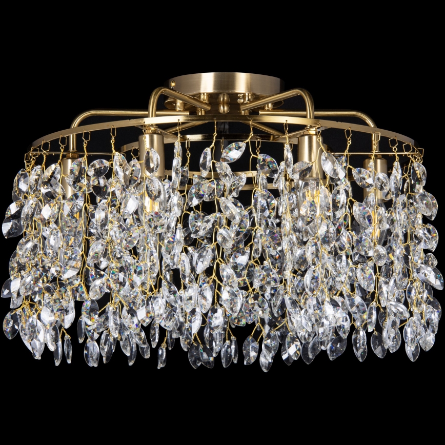 Prisadený luster 6xE14/60W/230V pr. 50 cm zlatá