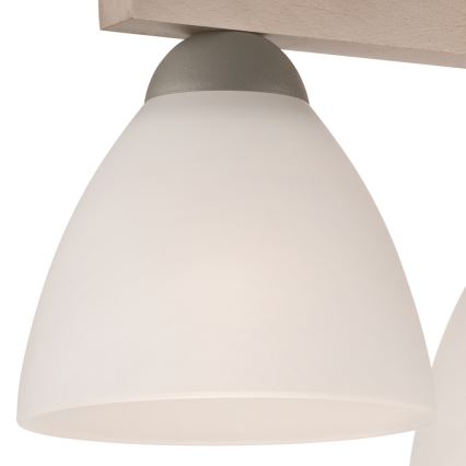 Prisadený luster ADRIANO 3xE27/60W/230V buk