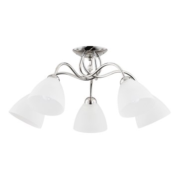 Prisadený luster AMARILLO 5xE27/15W/230V lesklý chróm